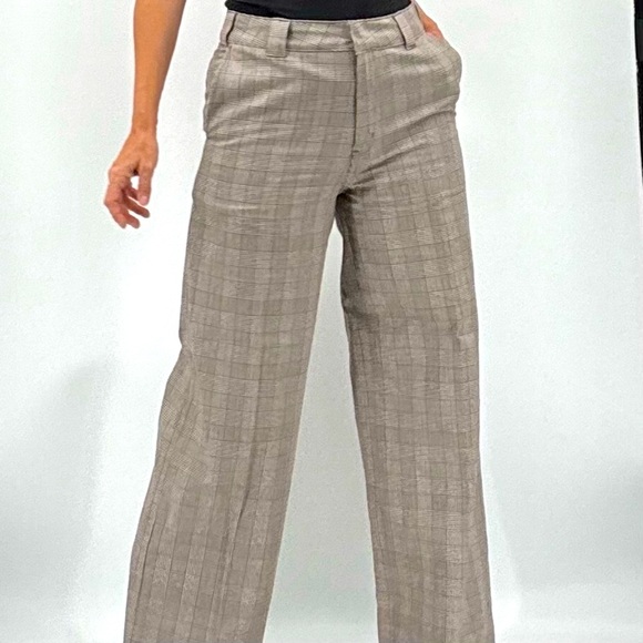 Dickies Punk Goth Skater Plaid Academia Cotton Wide Leg Flare Pants - Picture 16 of 16